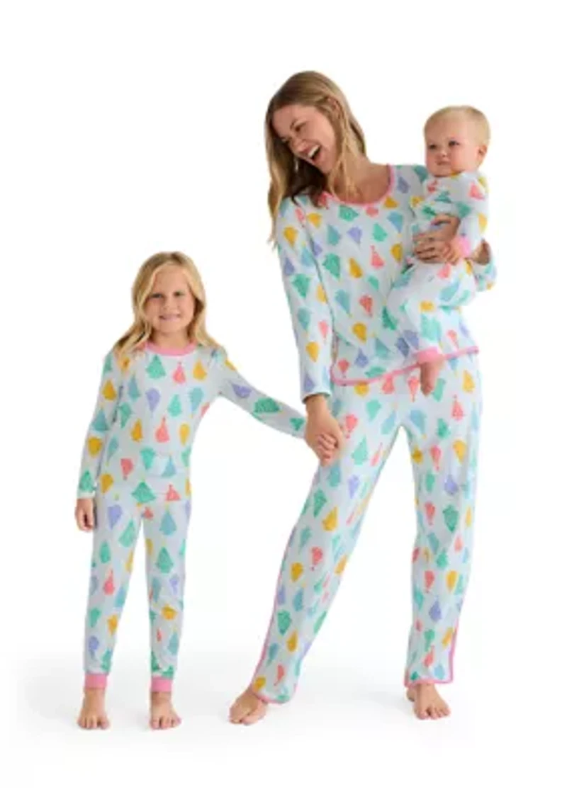 Unisex Big Kid Ballet Trees Pajama Set