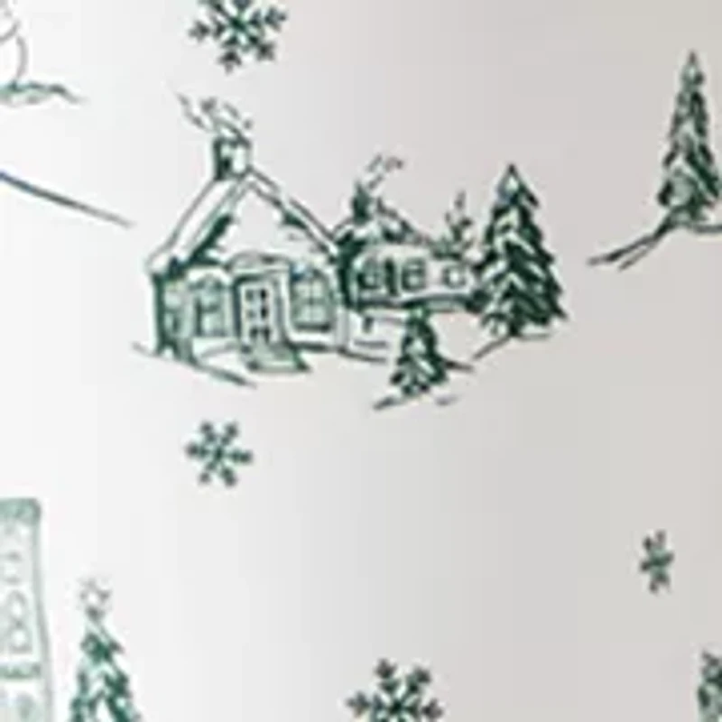 Unisex Big Kid Winter Village Notch Collar Pajama Set