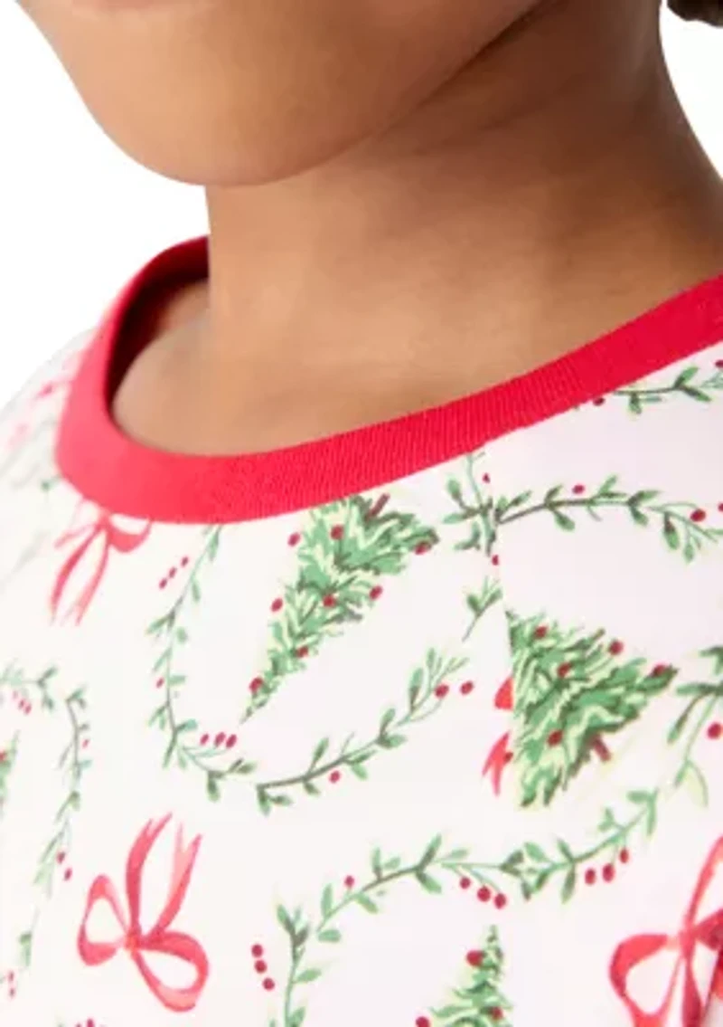 Big Kid Holiday Bows & Wreaths Nightgown