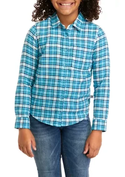 Girls 7-16 Flannel Top