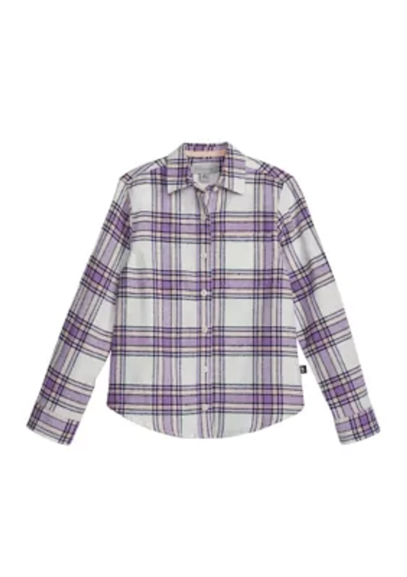 Girls 4-6x Flannel Top