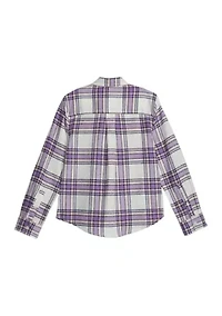 Girls 4-6x Flannel Top
