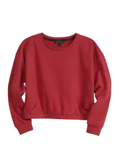 Girls 7-16 Long Sleeve Pullover Sweatshirt