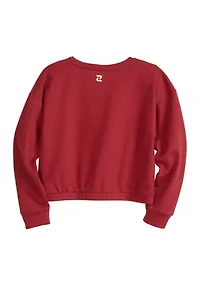 Girls 7-16 Long Sleeve Pullover Sweatshirt