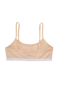 Girls Cotton Logo Bralettes - 3 Pack