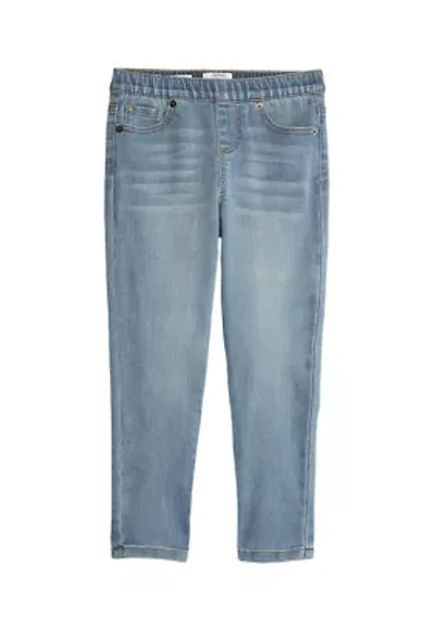 Girls 4-6x Elastic Waist Knit Jeggings