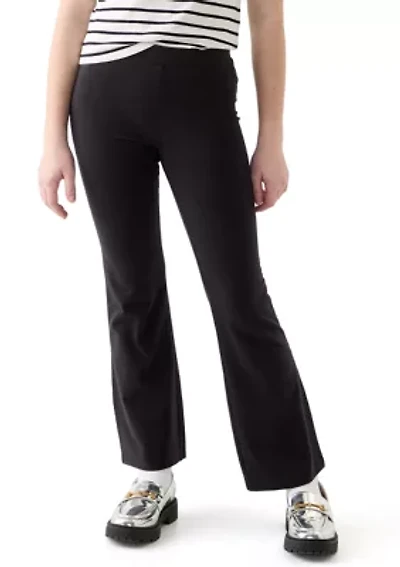Girls 7-16 Pull On Solid Flare Pants