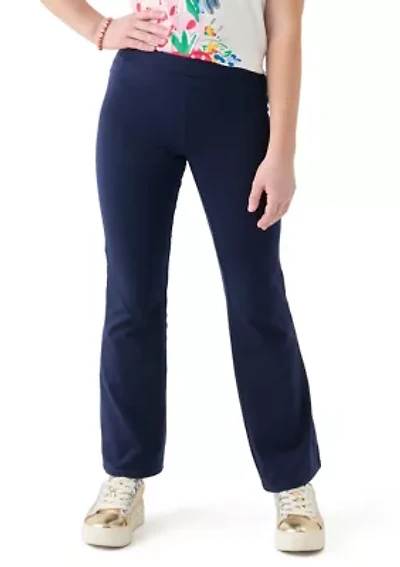 Girls 7-16 Pull On Solid Flare Pants