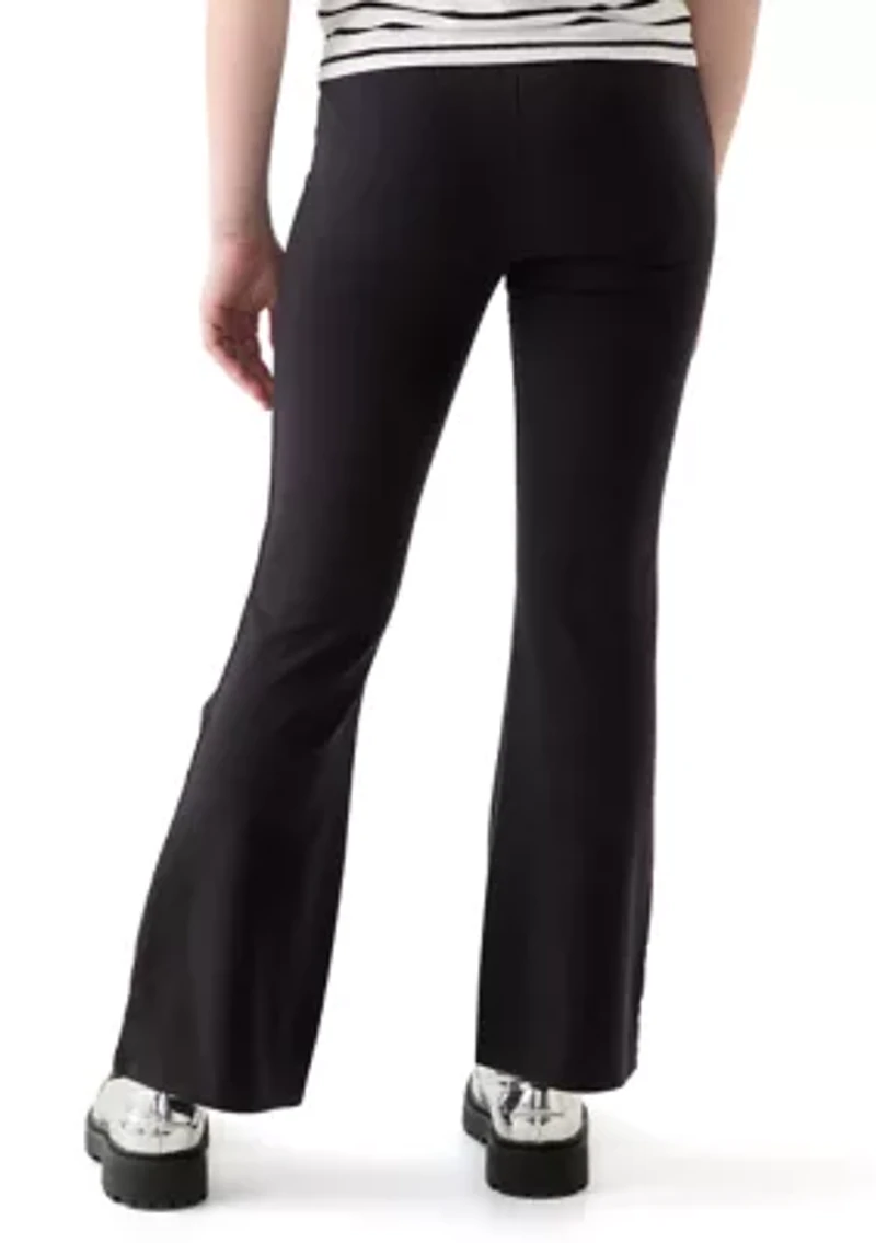 Girls 7-16 Pull On Solid Flare Pants