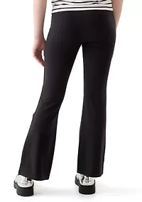 Girls 7-16 Pull On Solid Flare Pants