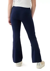 Girls 7-16 Pull On Solid Flare Pants