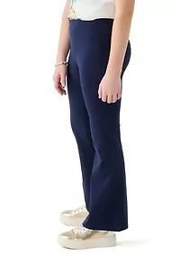 Girls 7-16 Pull On Solid Flare Pants
