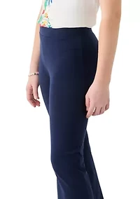 Girls 7-16 Pull On Solid Flare Pants