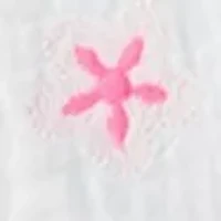 Girls 7-16 Ruffle Embroidered Top