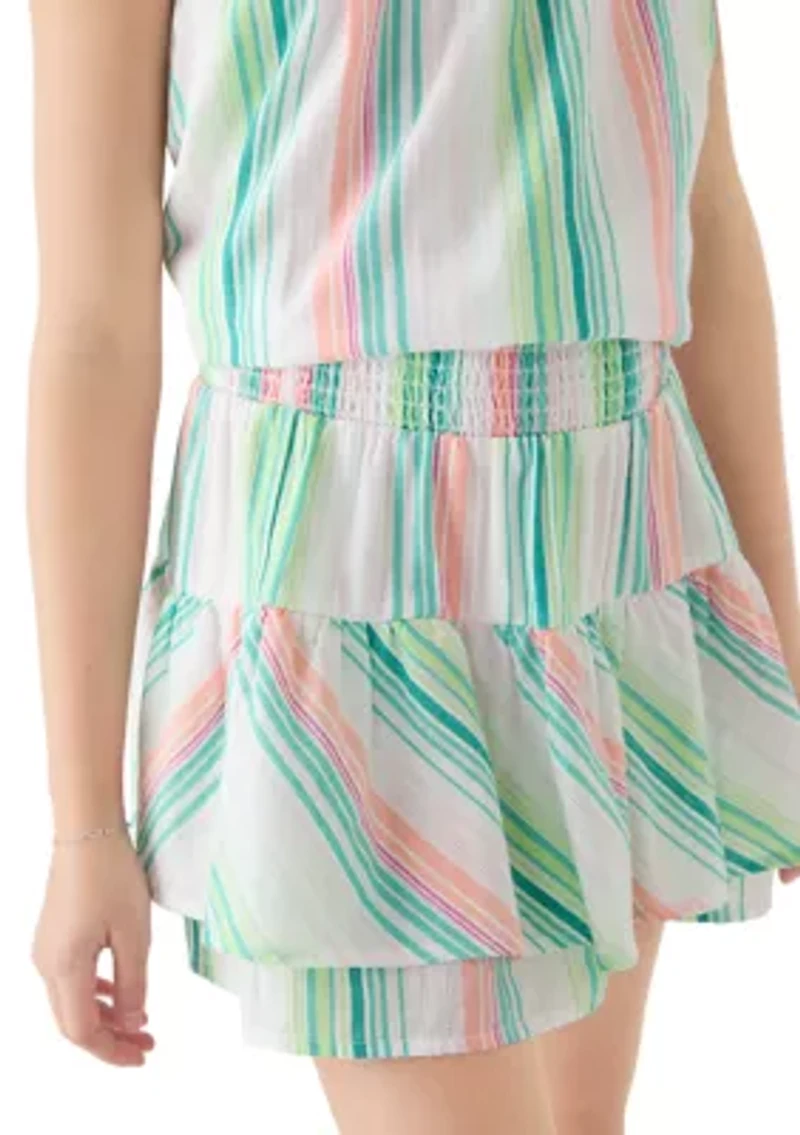 Girls 7-16 Woven Ruffle Skort