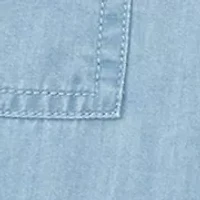 Girls 4-6x Utility Chambray Crop Pants