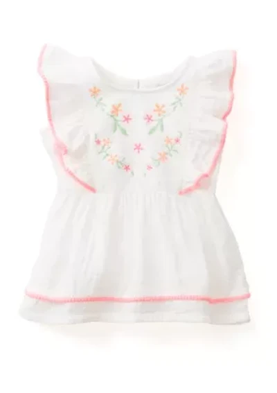 Girls 4-6x Ruffle Embellished Dress