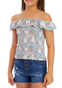 Girls 7-16 Smocked Tank