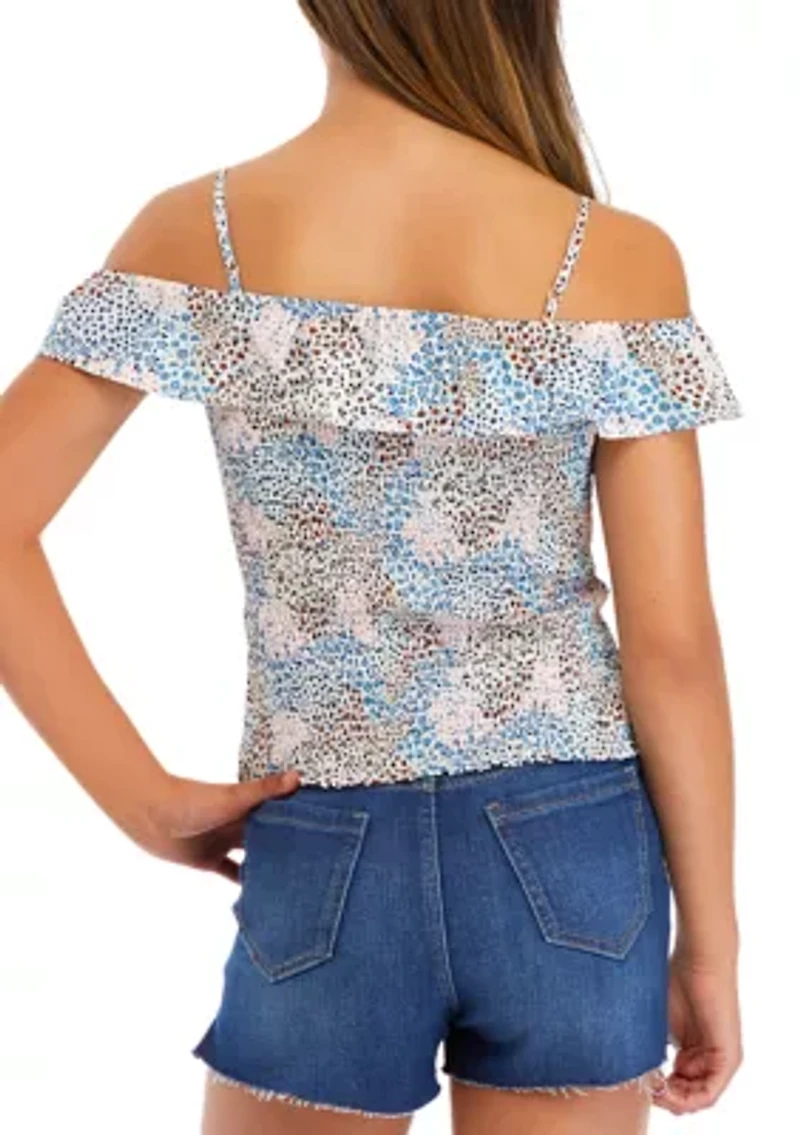 Girls 7-16 Smocked Tank