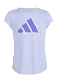 Girls 7-16 Short Cap Sleeve Polyester Logo Graphic T-Shirt