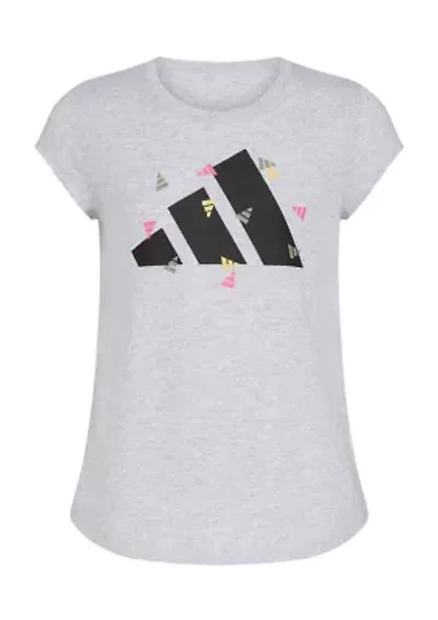 Girls 7-16 Short Cap Sleeve Heather Knit T-Shirt