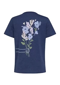 Girls 7-16 Short Sleeve Regular Fit Heather T-Shirt