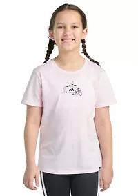 Girls 7-16 Short Sleeve Regular Straight Hem T-Shirt