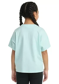 Girls 7-16 Short Sleeve Drop Shoulder T-Shirt