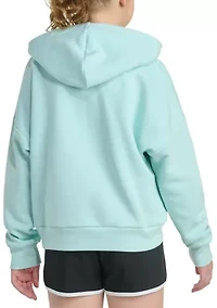 Girls 7-16 Long Sleeve Essential Big Logo Fleece Pullover Hoodie