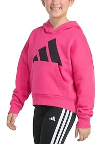 Girls 7-16 Long Sleeve Essential Big Logo Fleece Pullover Hoodie