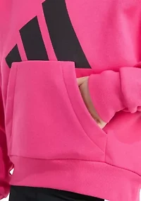 Girls 7-16 Long Sleeve Essential Big Logo Fleece Pullover Hoodie