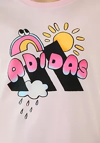 Girls 7-16 Cap Sleeve Graphic Logo T-Shirt