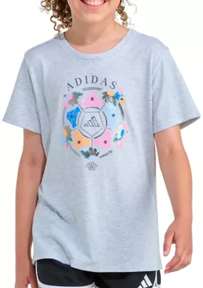 Girls 7-16  Short Sleeve Regular Fit Heather Tee