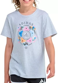 Girls 7-16  Short Sleeve Regular Fit Heather Tee
