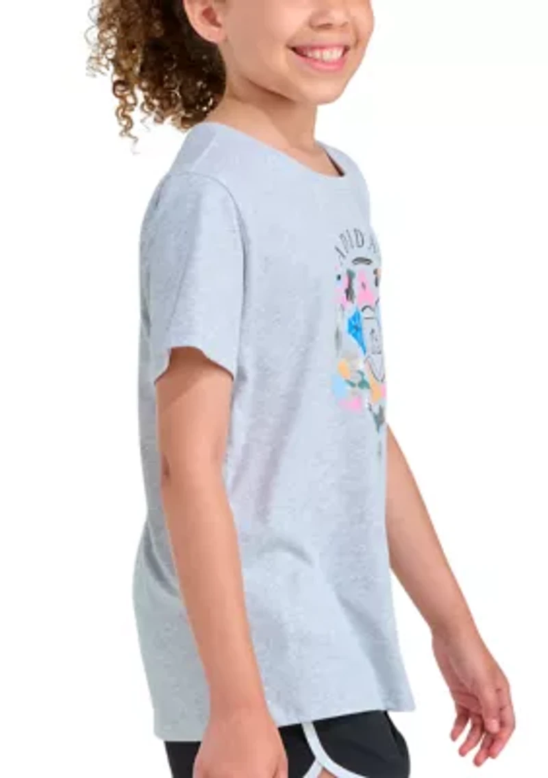 Girls 7-16  Short Sleeve Regular Fit Heather Tee