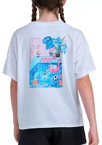 Girls 7-16 Short Sleeve Drop Shoulder Tee