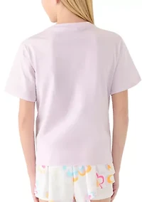 Girls 7-16 Floral Graphic Logo T-Shirt