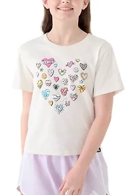 Girls 7-16 Graphic Heather T-Shirt