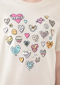 Girls 7-16 Graphic Heather T-Shirt