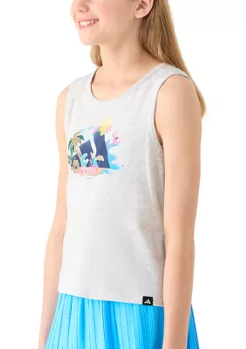 Girls 7-16 Logo Graphic Swing Tank Top