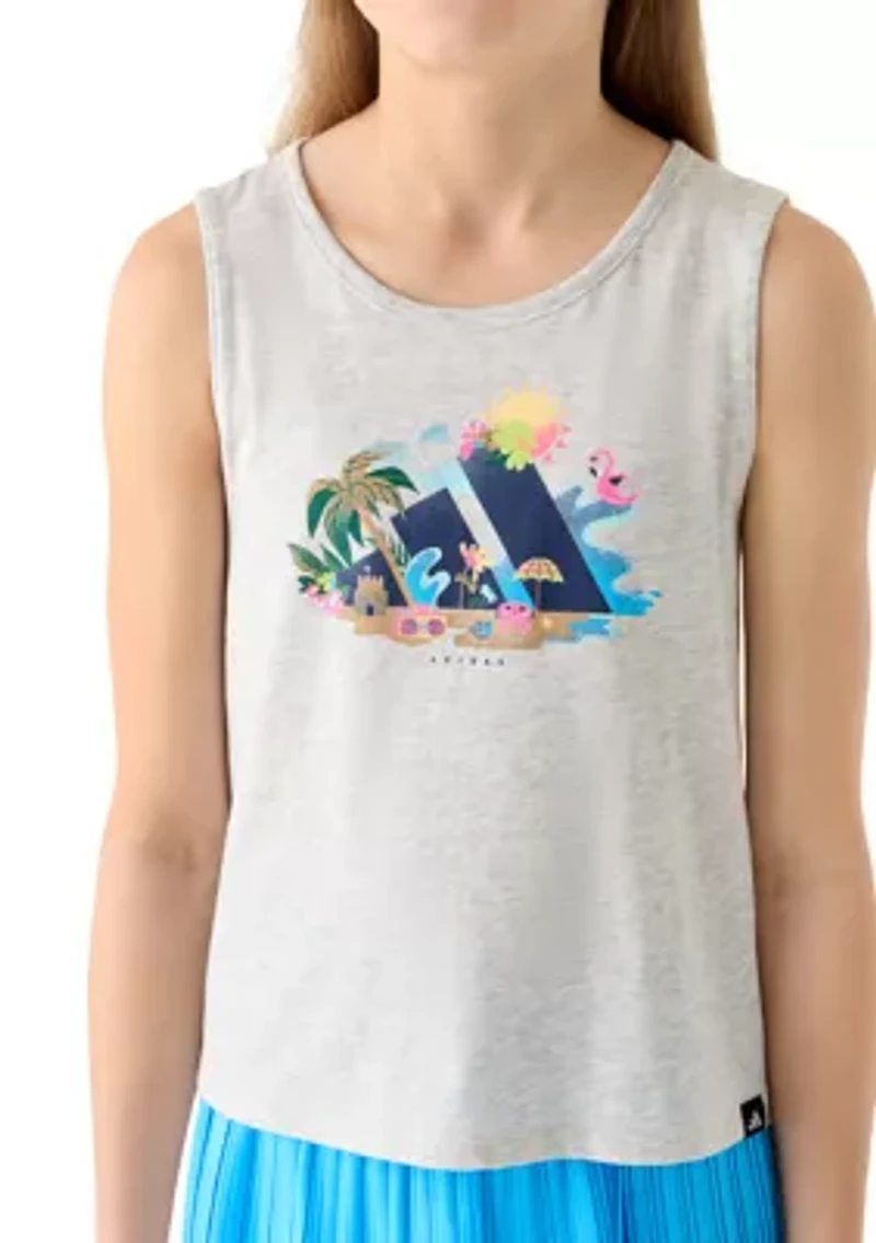 Girls 7-16 Logo Graphic Swing Tank Top
