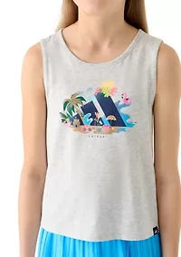Girls 7-16 Logo Graphic Swing Tank Top