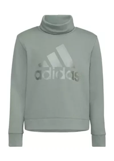 Boys 8-20 Long Sleeve Mock Neck French Terry Pullover