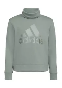 Boys 8-20 Long Sleeve Mock Neck French Terry Pullover