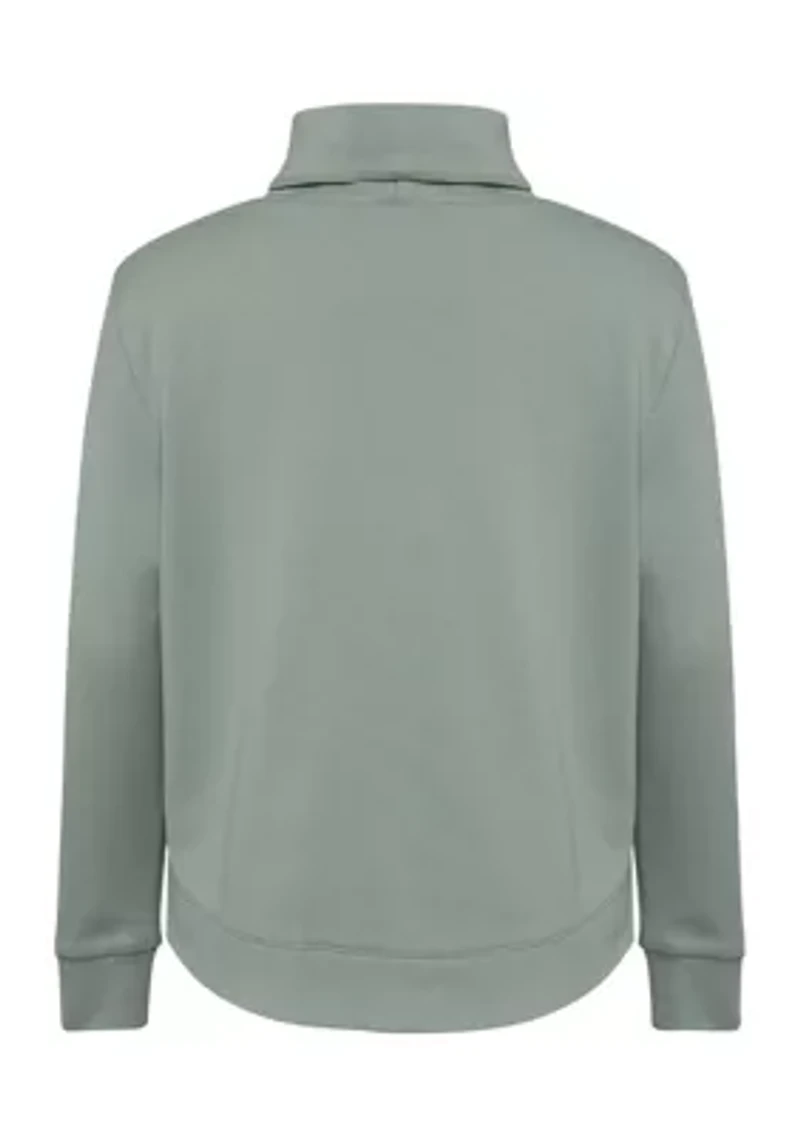 Boys 8-20 Long Sleeve Mock Neck French Terry Pullover