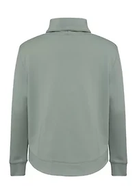 Boys 8-20 Long Sleeve Mock Neck French Terry Pullover
