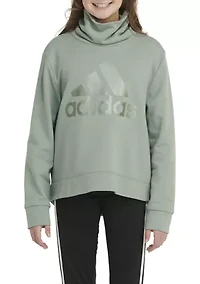 Boys 8-20 Long Sleeve Mock Neck French Terry Pullover