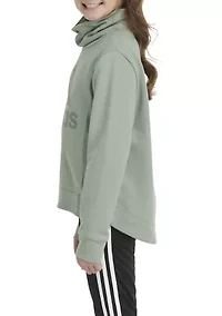 Boys 8-20 Long Sleeve Mock Neck French Terry Pullover