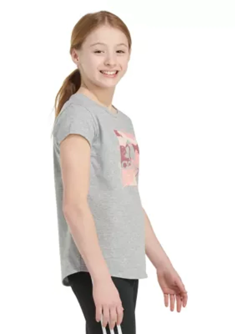 Girls 7-16 Short Sleeve Essential Heather Graphic T-Shirt