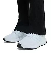 Girl 4-6x 2-Piece Crew Neck Fleece Pullover & Ribbed Flare Pant Set